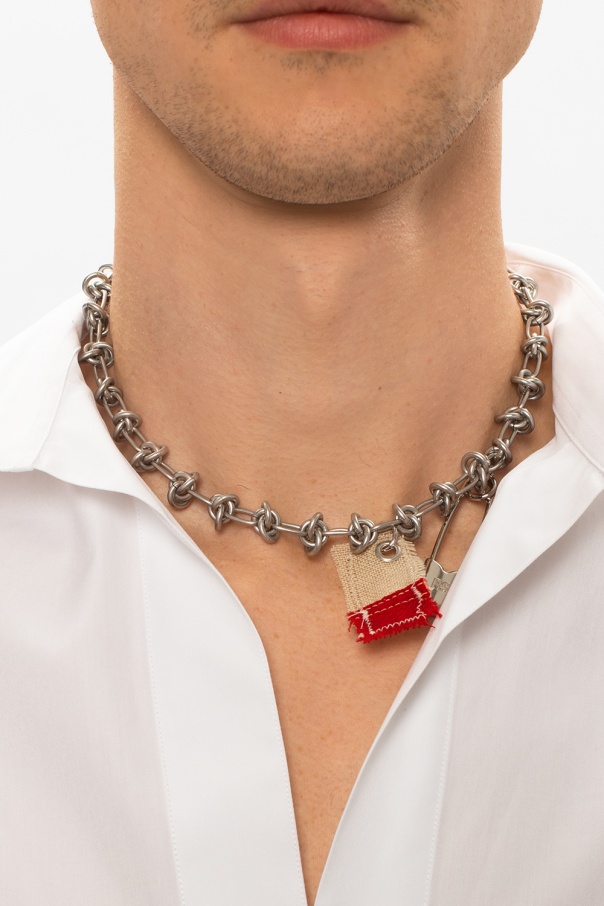 Silver Necklace with charms Raf Simons - Vitkac Spain